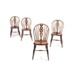 A set of four George IV Windsor chairs, Thames Valley