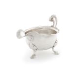 A good George II silver cream boat probably by David Willaume (II), London, 1734