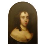 English School (18th century), Portrait of a lady