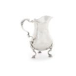 A rare 18th c. West Indian silver cream jug, Assay Master’s mark of Anthony Danvers, Jamaica