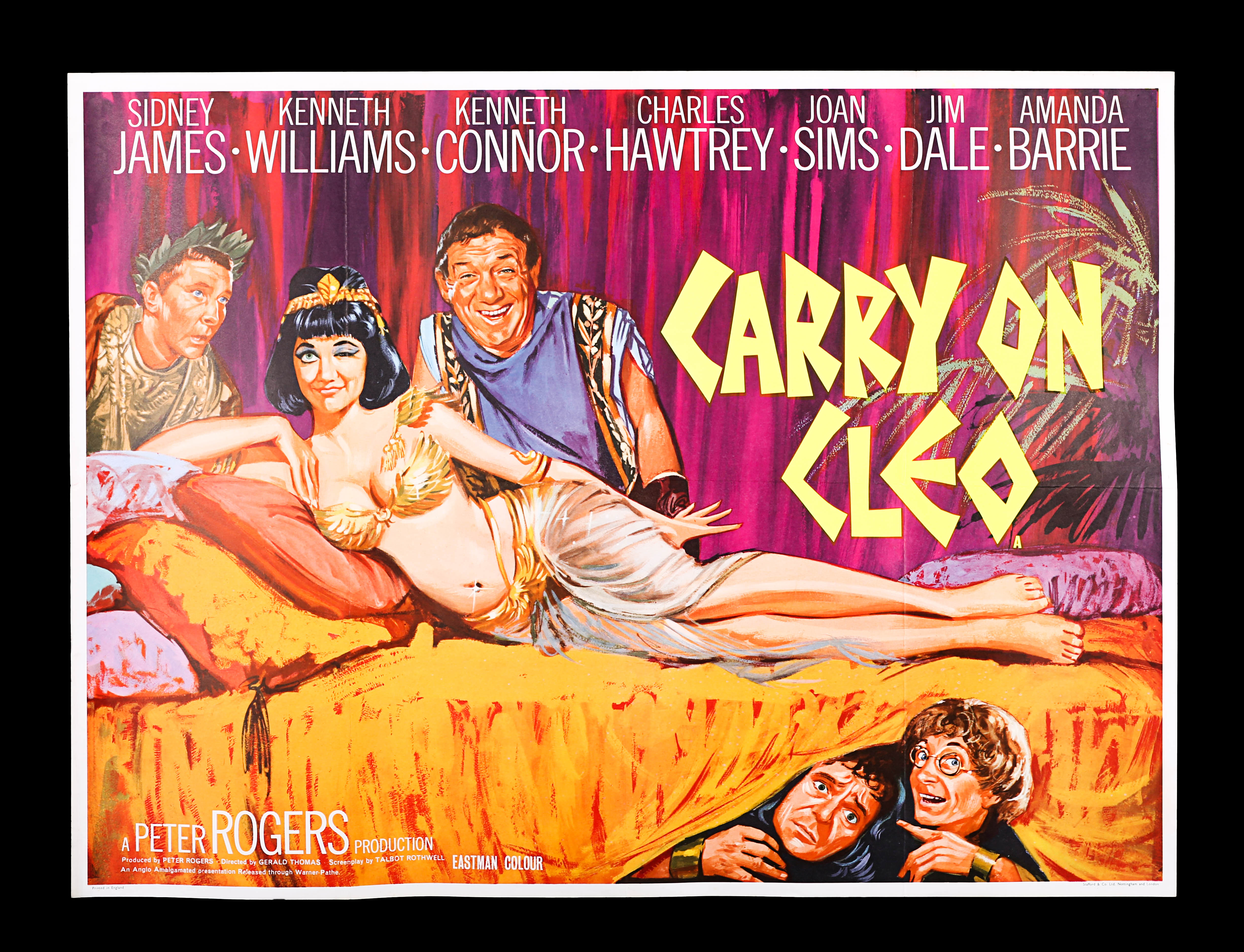 CARRY ON CLEO (1964) - UK Quad "Banned" Poster, 1964