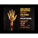 GOLDFINGER (1964) - UK Quad "Style-B" Poster, 1964