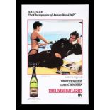 THE LIVING DAYLIGHTS (1987) - Bollinger Promo Poster, 1987