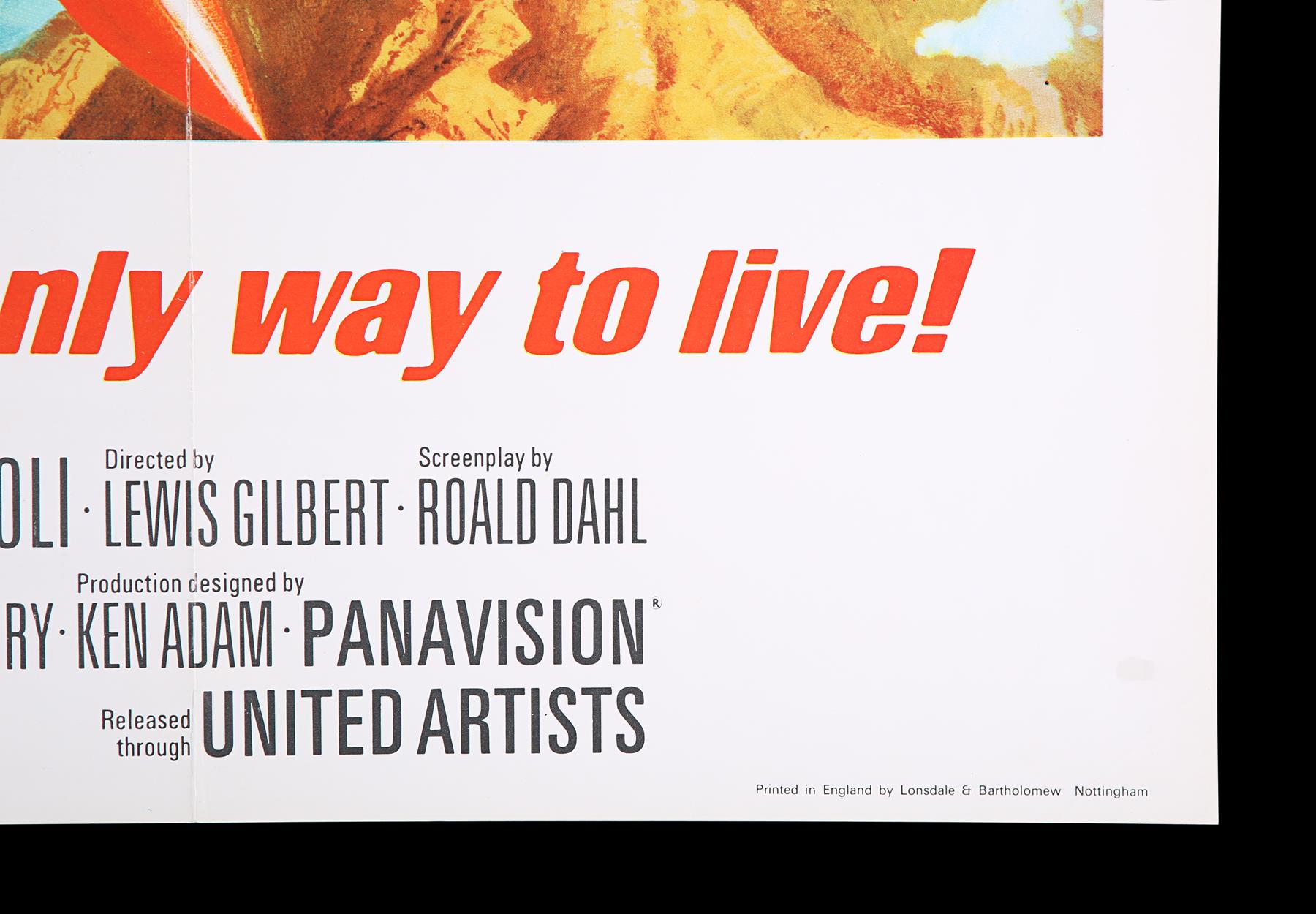 YOU ONLY LIVE TWICE (1967) - UK Quad "Style-B" Poster, 1967 - Image 4 of 5