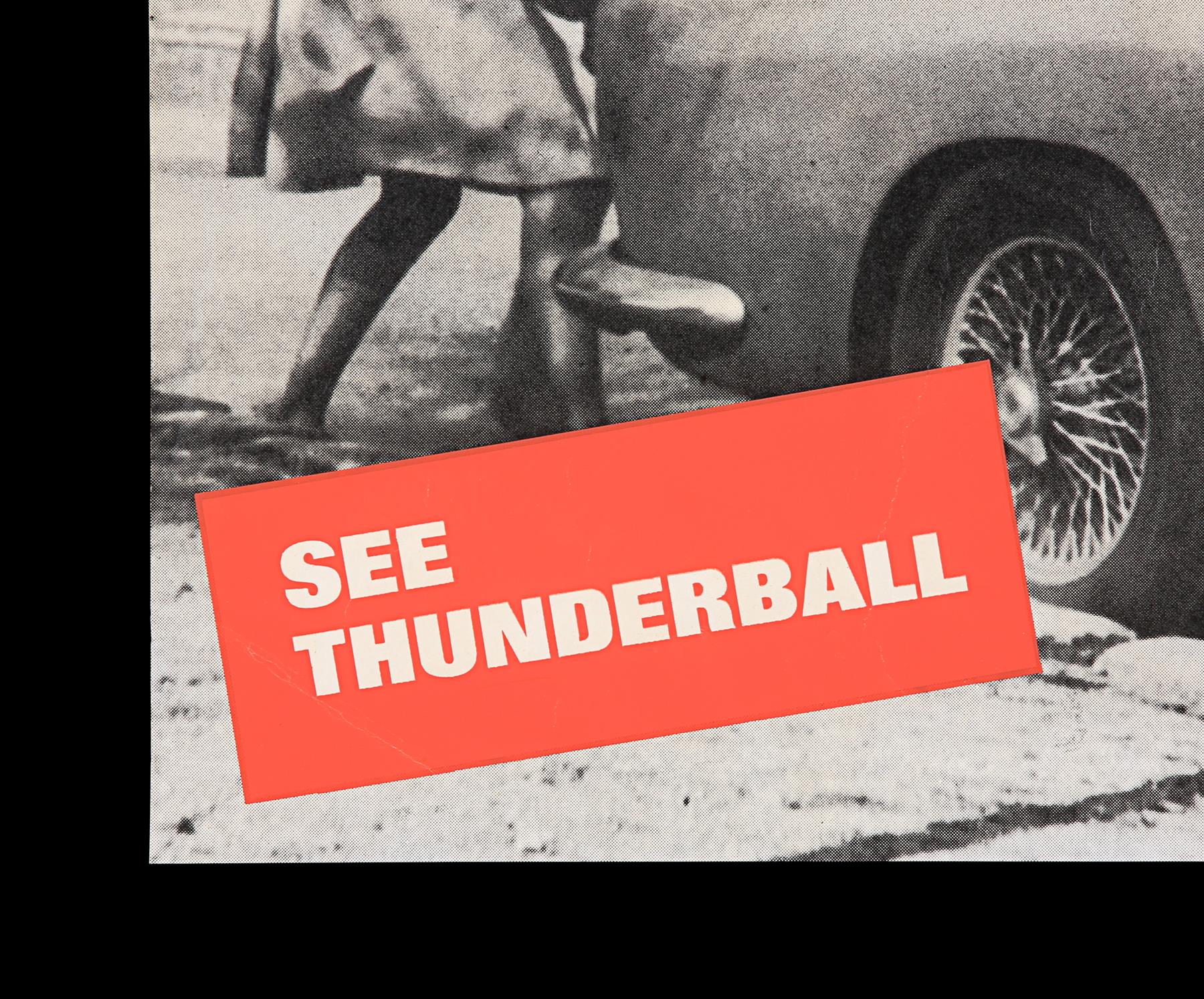 THUNDERBALL (1965) - UK Double-Crown "Aston Martin" Poster, 1965 - Image 3 of 4