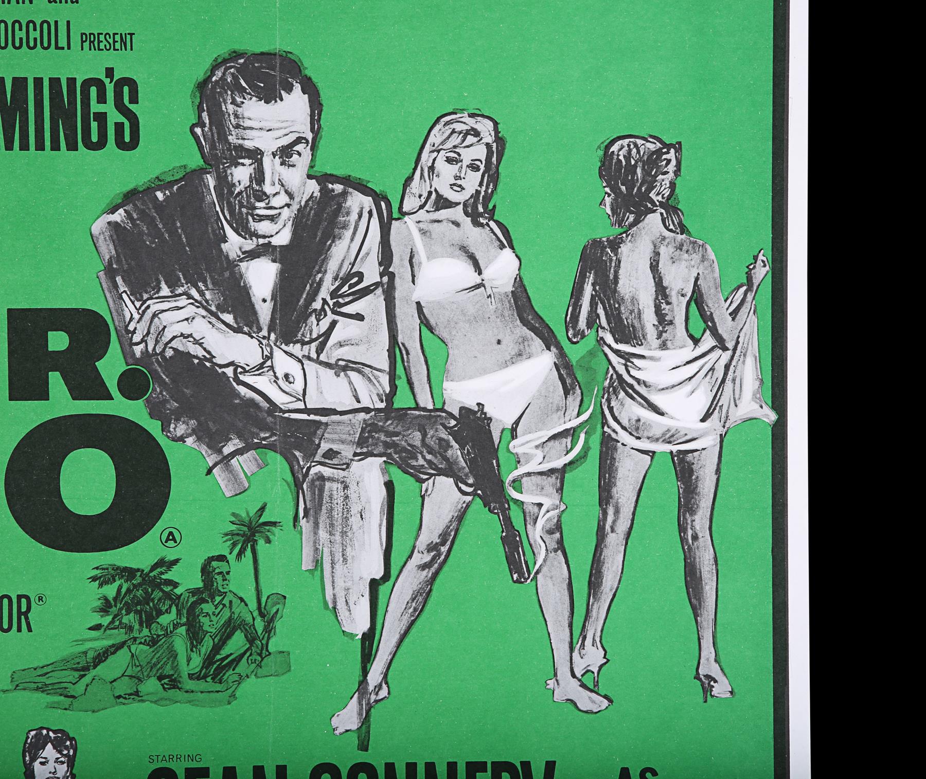 DR. NO (1962) - UK Quad Double-Crown Poster, 1968 Re-Release - Image 2 of 6
