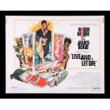 LIVE AND LET DIE (1973) - US Half-Sheet "West Hemi" Poster, 1973