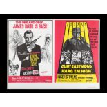 FROM RUSSIA WITH LOVE (1963) / HANG 'EM HIGH (1968) - UK Quad Double-Bill Poster, 1971 Re-Release