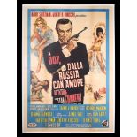 FROM RUSSIA WITH LOVE (1963) - Linen-backed Italian Four-Foglio, 1964