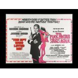 THE SPY WHO LOVED ME (1977)/THE PINK PANTHER STRIKES AGAIN (1976) - UK Quad Double-Bill Poster, 1980