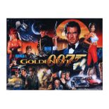 GOLDENEYE (1995) - Original Sega Pinball Printed "Translite" Artwork, 1996