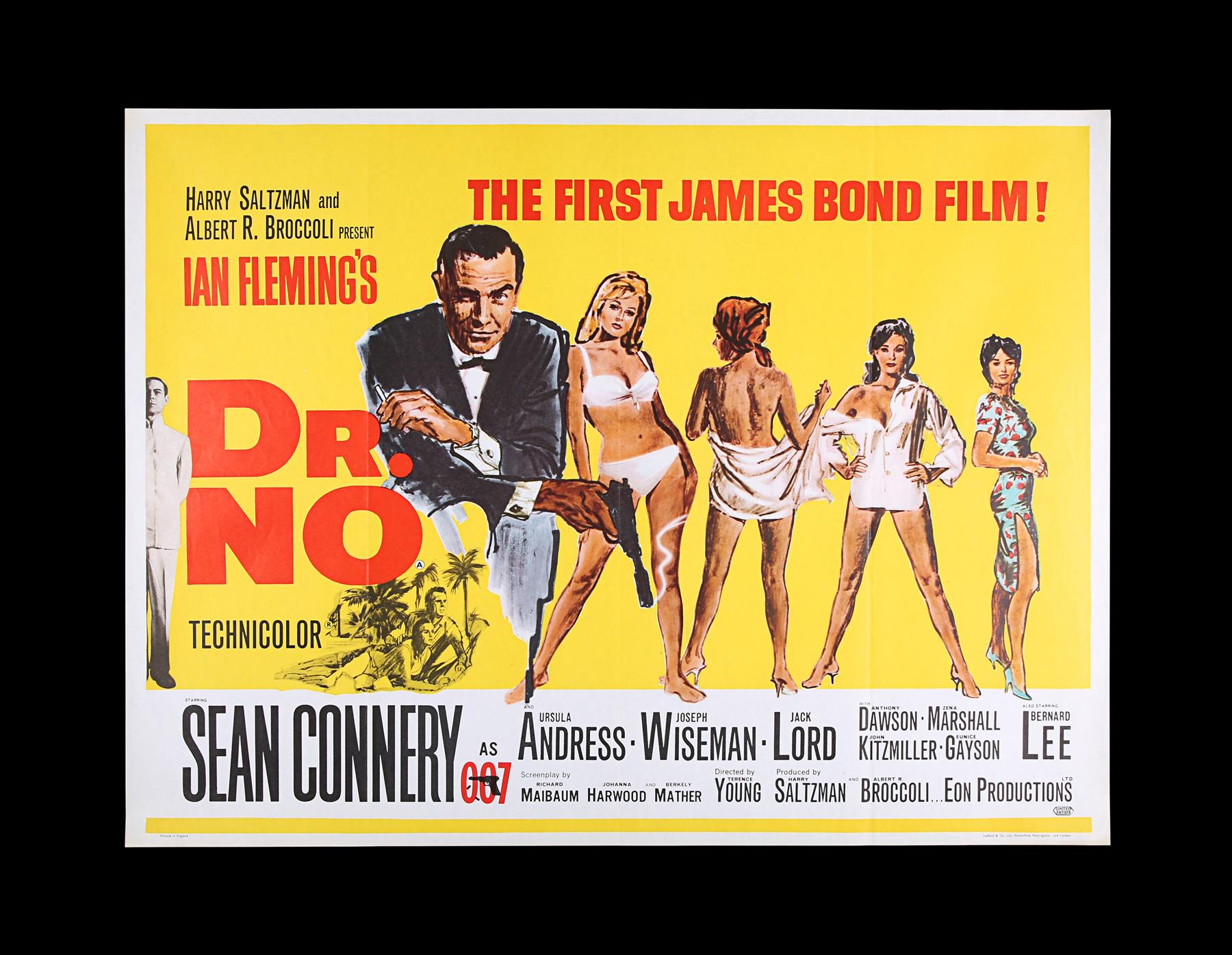 DR. NO (1962) - UK Quad Poster, 1962