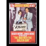 THE MAN WITH THE GOLDEN GUN (1974) - UK "Premium Bond" Poster, 1974