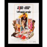 LIVE AND LET DIE (1973) - US 30x40 "West Hemi" Poster, 1973