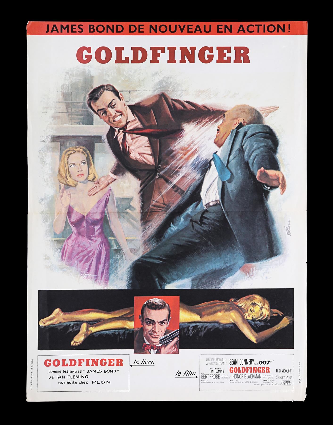 GOLDFINGER (1964) - French Petite Affiche, 1964