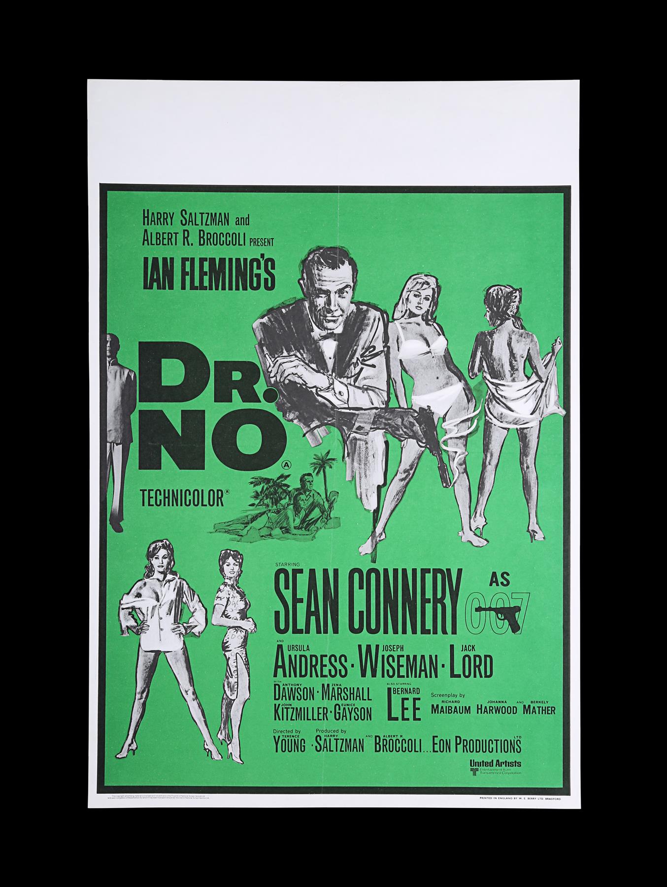 DR. NO (1962) - UK Quad Double-Crown Poster, 1968 Re-Release