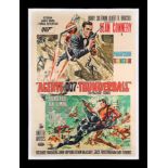 THUNDERBALL (1965) - Linen-backed Italian Two-Foglio, 1965