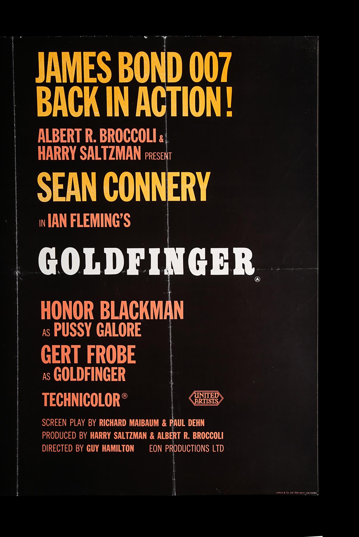 GOLDFINGER (1964) - UK Quad "Style-B" Poster, 1964 - Image 3 of 6