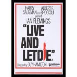 LIVE AND LET DIE (1973) - UK Double-Crown Poster, 1973