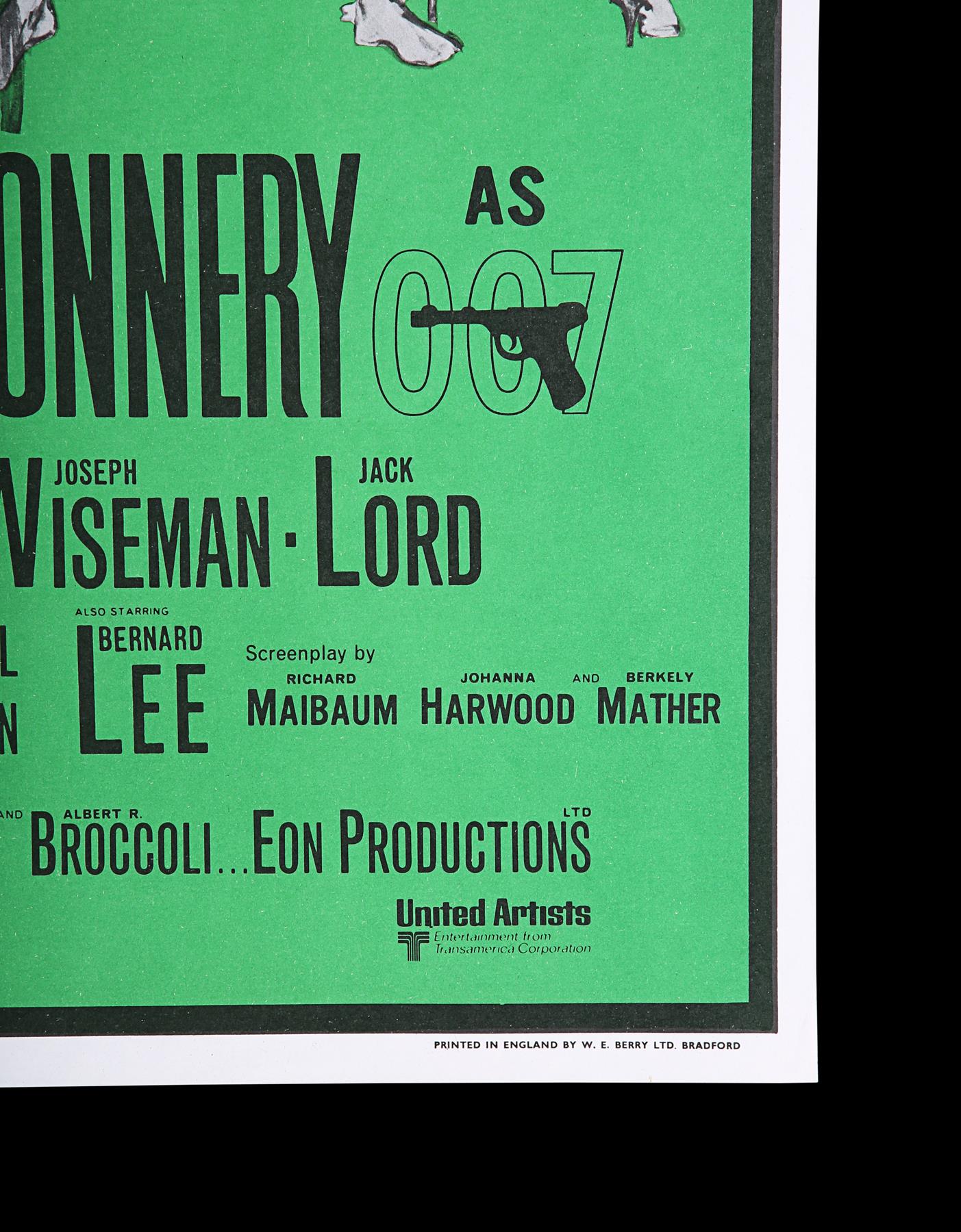 DR. NO (1962) - UK Quad Double-Crown Poster, 1968 Re-Release - Image 5 of 6