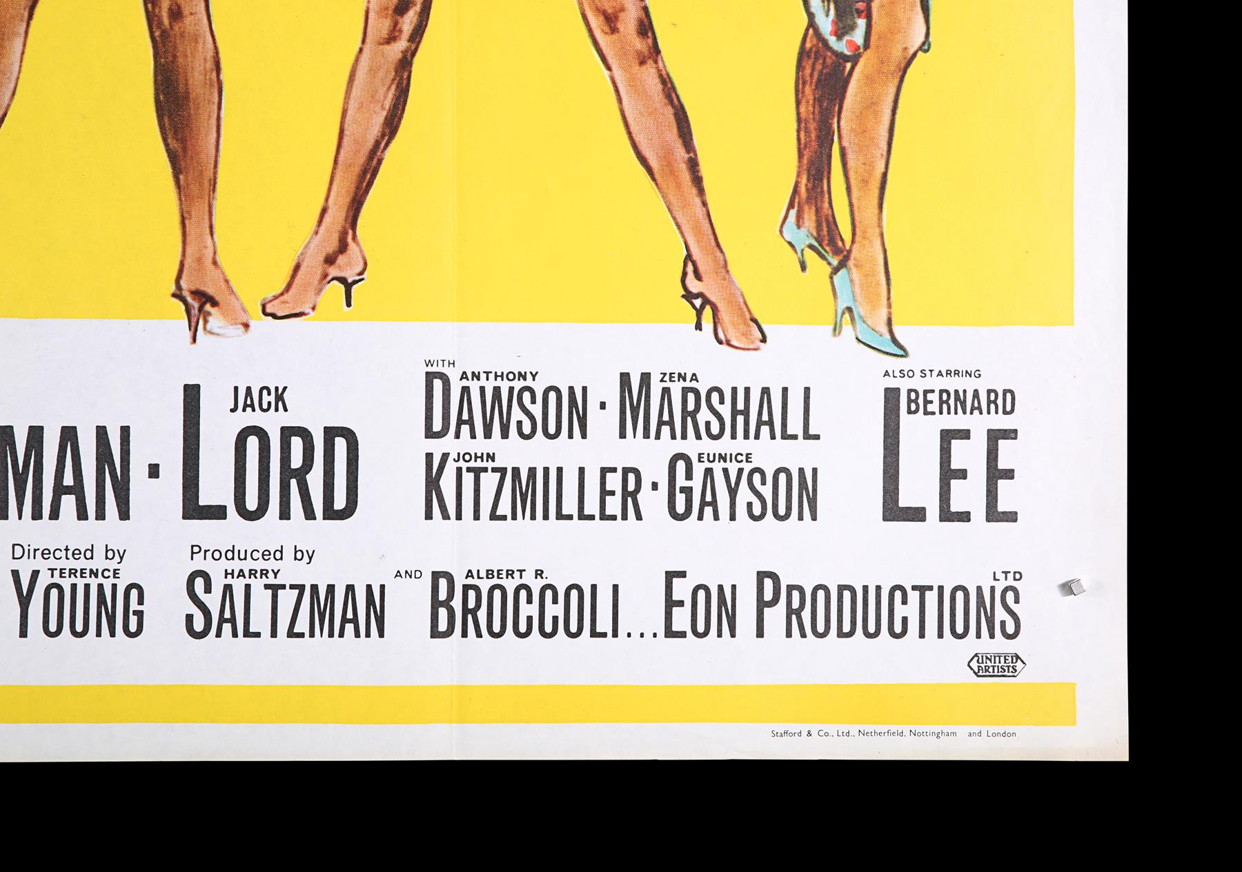 DR. NO (1962) - UK Quad Poster, 1962 - Image 5 of 6