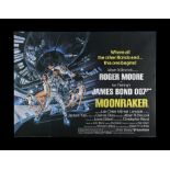 MOONRAKER (1979) - UK Quad "Alternate Credits" Style Poster, 1979