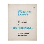 THUNDERBALL (1965) - Birmingham Regional Premiere Programme, 1965