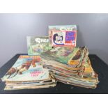 A group of Giles comics and other printed ephemera.