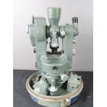 A Hilger & Watts no2 military Theodolite and case, microptic.