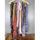 A quantity of various ties, some designer, and most in silk, 17 to include: John lewis, Jonelle