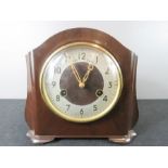 A Smiths bakelite mantle clock, arabic dial.