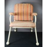 A retro childs chair and a toy model settee.