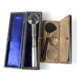A Victorian medical lenses, Opthalmoscop Liebreich, in the original box.