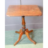 A 19th century tilt top mahogany side table.