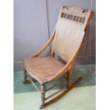 A rocking chair.