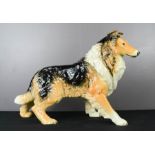 A large Goebel figure of a Rough Collie dog no 30023-40, 30 by 40cm.