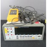 Fluke Motor & Phase Rotation Indicator, and Fluke 6-1/2 Digit Precision Multimeter.