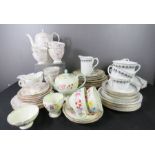 A group of china to include Foley, Shelley, Geneva plates, Foley tea set and jug and bowl.