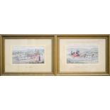 A pair of limited edition Cashs woven pictures.