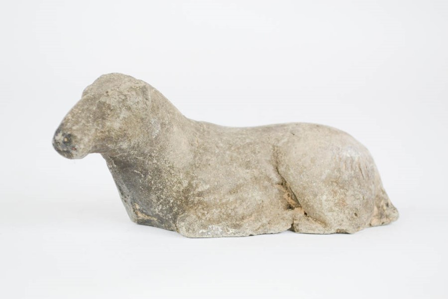 Antiquities: an excavated model of a horse.