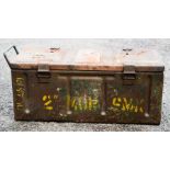 A military ammo tin containing tools.