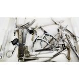 A quantity of veterinary implements and accessories.