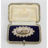 A silver sweetheart brooch, Birmingham, 0.14toz.