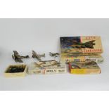 A group of Airfix aeroplane models, three made, others in original condition with boxes.