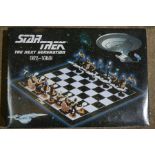 A Star Trek chess set.