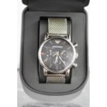 An Emporio Armani Gentlemans stainless steel wristwatch, AR1811 111604, with original presentation