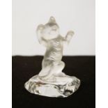 A Nachtman German crystal kitten, 10cm high.