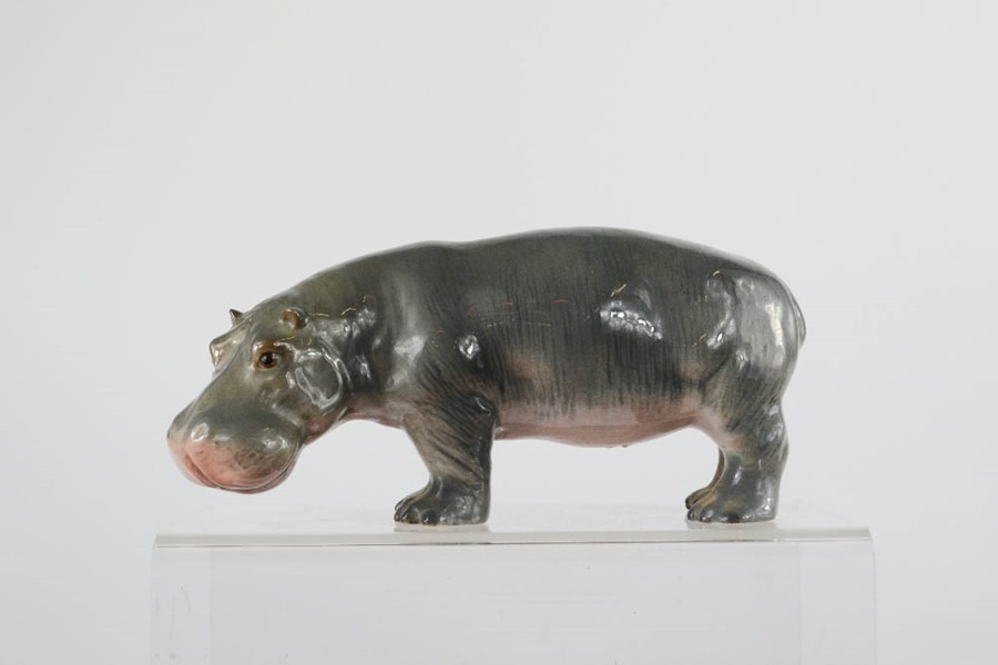 A Beswick model hippopotamus, 9cm high.