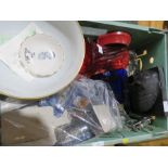 A group of miscellaneous items to include Cannon, Torch, Copenhagen bowl, Beatles plate, glass