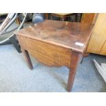 A Victorian commode, with original porcelain lidded pan.